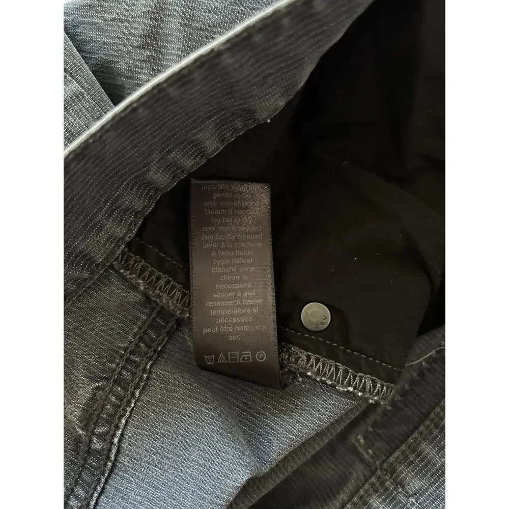 John Varvatos Bowery Slim Straight Lightweight Pants Men 36x33 Gray 5 Pockets